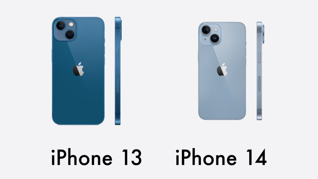 farbvergleich iphone 14 und 13 blau