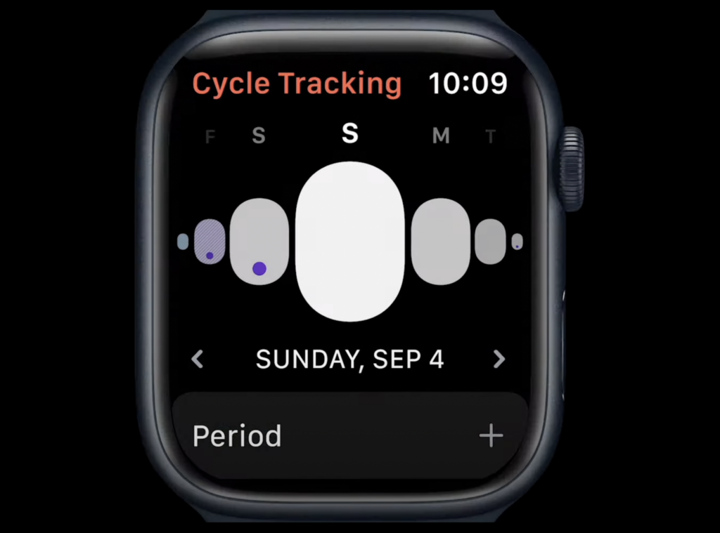 Apple Watch Series 8 Cycle Tracking