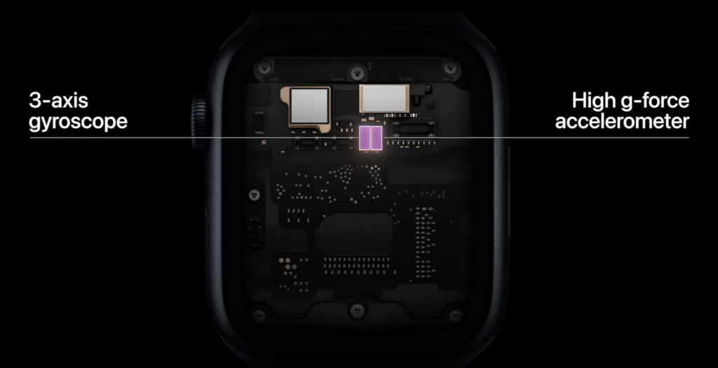 Apple Watch Series 8 3-Achsen Gyrosensor und Beschleunigungssensor