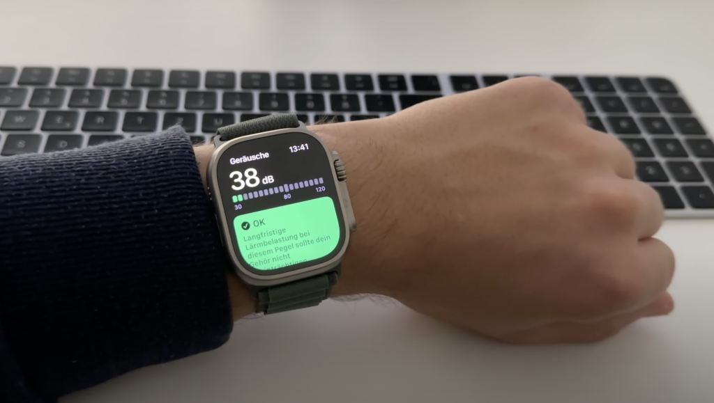 Messung Apple Watch Dezibel